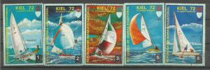 EQUATORIAL GUINEA, 1972, CTO set of 5, Olympic Games, Regatta, Scott 72104-8