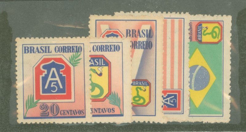 Brazil #635-639  Single (Complete Set)