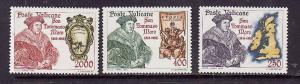 Vatican City-Sc#755-7-Unused NH set-St. Thomas More-Maps-1985-