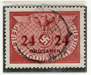 GERMANY; POLISH OCCUPATION 1940 early Official fine used 24g. value