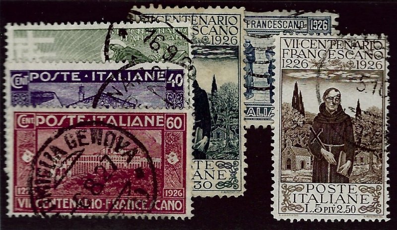 Italy SC#178-183 Used F-VF hr SCV$129.50...Fill a Key Spot!