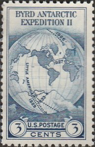 # 753 Mint No Gum As Issued Dark Blue Byrd Antarctic