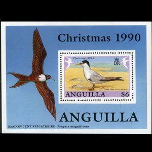 ANGUILLA 1990 - Scott# 829 S/S Birds-Tern NH