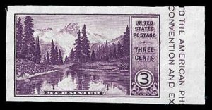 PCBstamps   US # 770a 3c Farley Mount Rainier, Mint, no gum, (9)