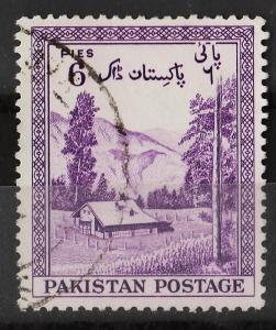 Pakistan 1954 7th Anniversary of Independence 6p (1/7) USED