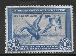 #RW1 MH Federal Duck Stamp