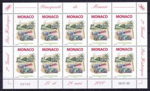 Monaco 2158 MNH 2000 Automobile Grand Prix Sheet