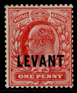 BRITISH LEVANT EDVII SG L2, 1d scarlet, M MINT. Cat £14.