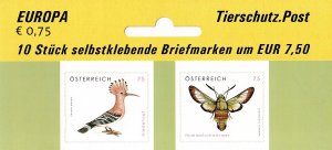 Austria 2164-2165 MNH stamps wildlife animals hoopoe bird butterfly (1)