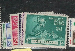 Gibraltar UPU River SG 132-3, 136-9 MOG (1esr) 