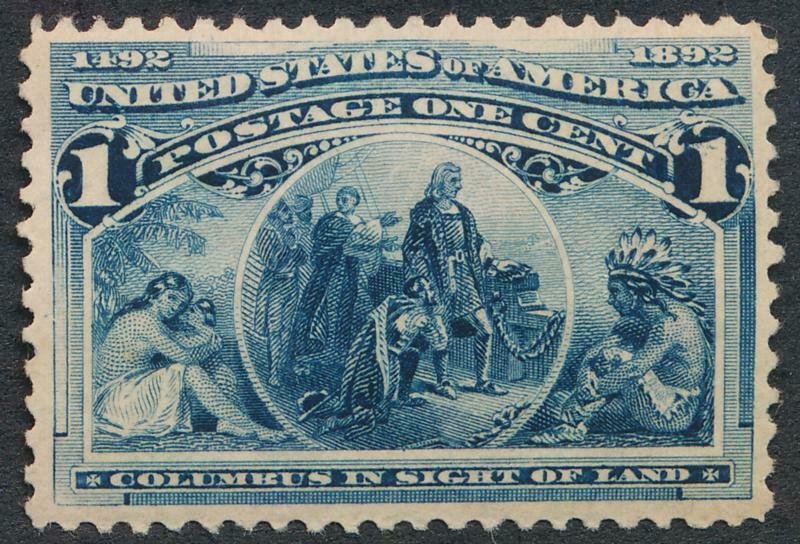 UNITED STATES 230 MINT NH VF 1c COLUMBIAN