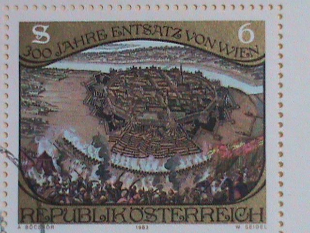 ​AUSTRIA STAMP:1983-SC#1253 -300TH ANNIV: RELIEVE VIENNA- CTO-NH - S/S SHEET