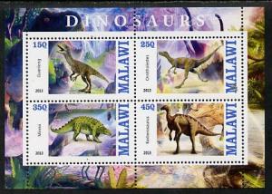 MALAWI SHEET MNH DINOSAURS