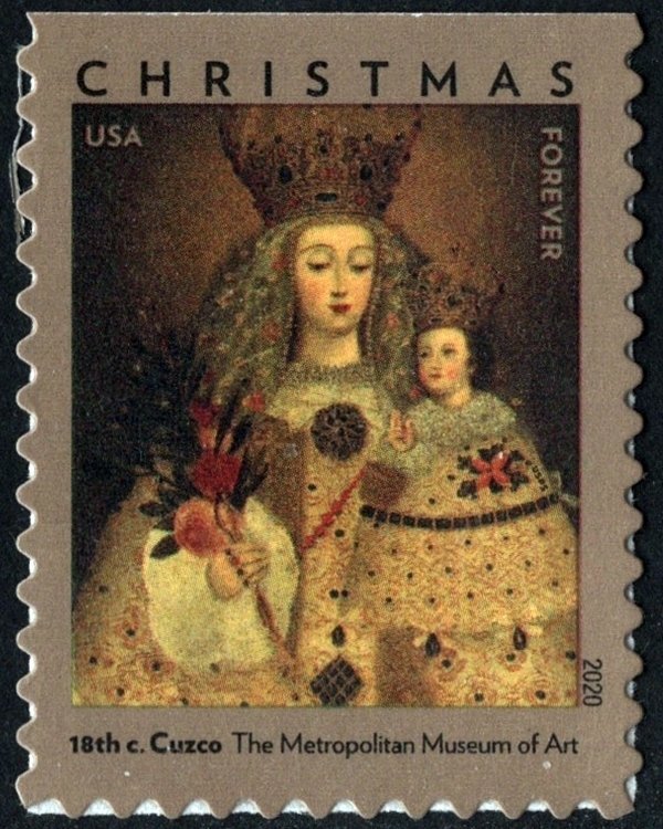 SC#5525 ($.55) Our Lady of Guapulo: Madonna and Child Booklet Single (2020) SA