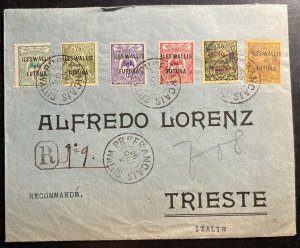 1923 Port Francais Wallis And Futuna Islands Cover To Triest Italy Sc#24