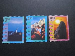 Norway 1998 Sc 1191-1193 set MNH