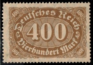 Germany #159 Queroffset Numeral; MNH