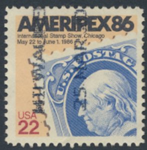 USA  SC#  2145   Used 1985  Ameripex 86   see scan