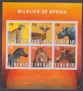 2013 Liberia 6212-6217KL Fauna 12,00 €