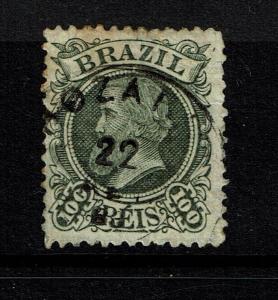 Brazil SC# 80, Used, very tiny top thin, minor toning - S77