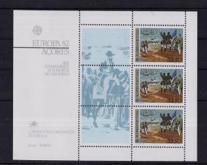 Portugal Azores #333a  MNH 1982  Europa sheet heroes of Mindelo
