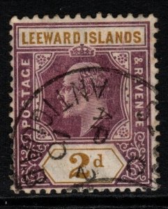 LEEWARD ISLANDS SG31 1908 2d DULL PURPLE & OCHRE FINE USED