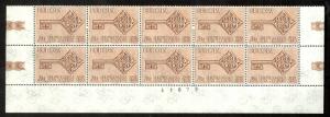 SAN MARINO 1968 EUROPA Issue in SHEET NUMBER BLOCK of 10 Sc 687 MNH