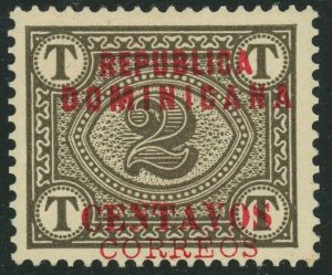 Dominican Republic #164 Overprint 2c Postage Stamp Latin America Mint LH