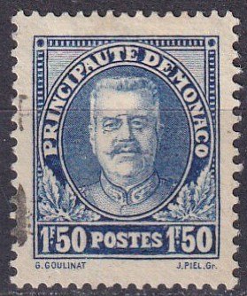 Monaco  #122  F-VF Used CV $10.50 (SU7731)