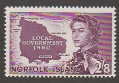 NORFALK ISLAND #42 MINT NEVER HINGED COMPLETE