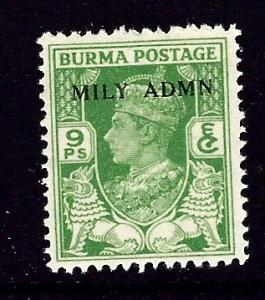 Burma 38 MH 1945 Overprint