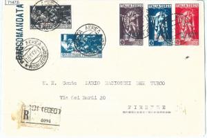 71473 - EGEO Rhodes - Postal History - Ferrucci MIXED POSTAGE RECOMMENDED-