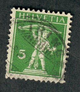 Switzerland #148 used single