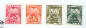 Andorra (French) #J42-J45 Unused Single (Complete Set)