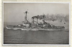 WW2: German Naval Feldpost: KMS Schlesien B/W Photo Postcard (54789)