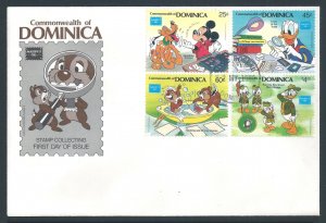 Dominica #954-7 (FDC) Disney - Ameripex '86