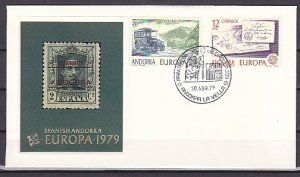 Andorra, Sp. Scott cat. 111-112. Europa Issue. Mail issue. First day cover. ^