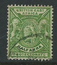 British East Africa SG 65 FU with light horizontal crease...