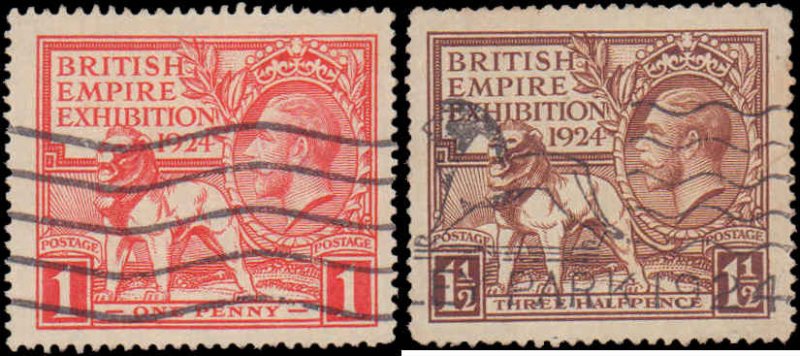 Great Britain #185-186, Complete Set(2), 1924, Used