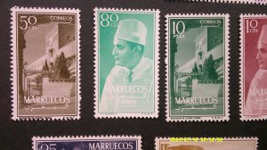 Morocco Northern Zone 1956 Scott# 1-8 Complete VF-XF Mint NH