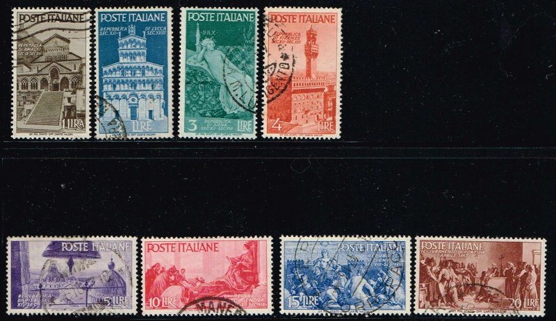 Italy # 478 - 485 Used