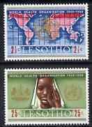 LESOTHO - 1968 - W H O, 20th Anniv - Perf 2v Set - Mint Never Hinged