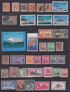 WORLDWIDE - GROUP OF MINT AND USED STAMPS REMOVED FROM STOCK PAGE- R024