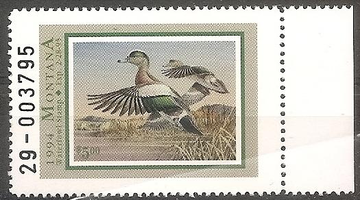 US-State-Montana 42 MNH 1994 $5 Waterfowl Hunting Stamp