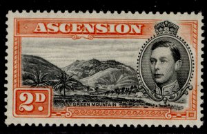 ASCENSION GVI SG41, 2d black & red-orange, NH MINT. Cat £11.