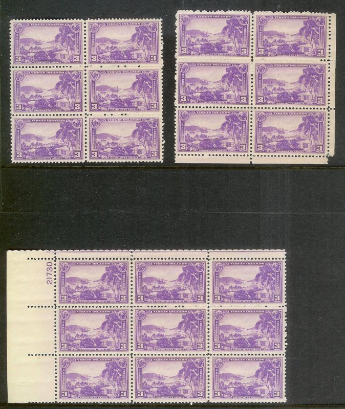 UNITED STATES (198) Blocks/Plate Blocks/Strips Stamps ALL Never Hinged FV=$67+