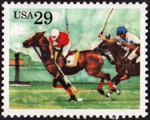 SC#2759 29¢ Sporting Horses: Polo Single (1993) MNH