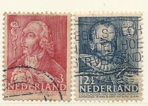 Netherlands #B125 & B127  (U) CV $1.90