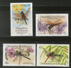 St. Vincent Grenadines 1986 Dragonflies Insect SPECIMEN Sc 546-49 MNH # 248