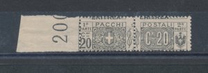 1917-24 Eritrea n 11d - Highly Shifted Horizontal Lace MNH**